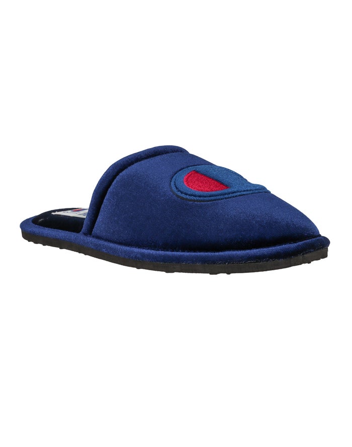 Champion Slippers Dames - Donkerblauw - Sleepover Velvet ( 891256-MGC )